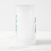 かわいいメンズゴルフティーおもしろいユーモススポーツブラックグリーン フロストグラスビールジョッキ (中央)