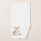 かわいいメンフクロウの洗顔クロス バスタオルセット (ハンドタオル)