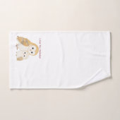 かわいいメンフクロウの洗顔クロス バスタオルセット (ハンドタオル)