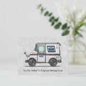 かわいいメールトラック 招待状 (スタンド正面)