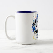 かわいいモカといたずら引用文 ツートーンマグカップ (左)