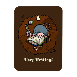 かわいいモグラが「書き続けて!」モチベーションが上がるキャラクター マグネット