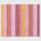 かわいいモザイク包装紙 ラッピングペーパー (フラット)