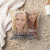 かわいいモダンおばあちゃんの写真引用文装飾用クッション クッション (ブランケット)