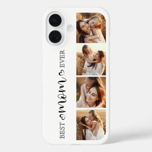 かわいいモダンお母さんインスタグラムフォトコラージュ Case-Mate iPhoneケース (裏面)