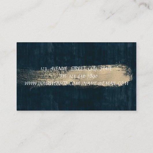 かわいいモダンかわいいカップケーキベーカリーブラシストローク 名刺 (裏面)