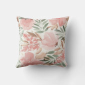 かわいいモダンかわいい水彩咲く花 クッション (裏面)