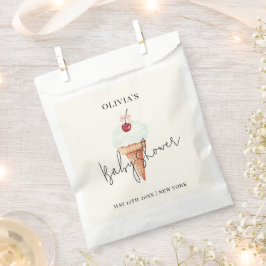 かわいいモダンさくらんぼスコップアイスクリームベビーシャワー フェイバーバッグ