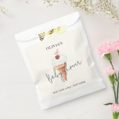 かわいいモダンさくらんぼスコップアイスクリームベビーシャワー フェイバーバッグ (封をした状態)