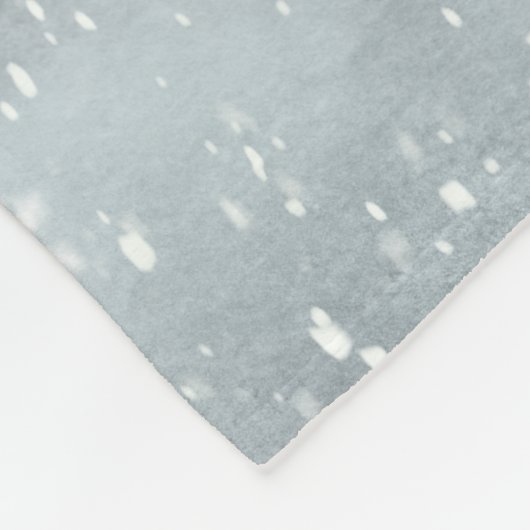 かわいいモダンと青の冬のペンギンの子ども フリースブランケット (角)