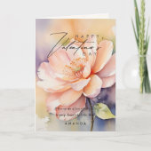 かわいいモダンなバラのバレンタインデーのカード シーズンカード (正面)