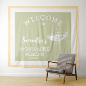 かわいいモダンなブライズパーティー パステル カクテル タペストリー (インサイチュ(横))