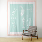 かわいいモダンなブライズメイドパーティーのパステルカラーのカクテル タペストリー (インサイチュ)