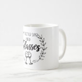 かわいいモダンな楽しい引用 コーヒーマグカップ (正面右)