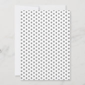 かわいいモダンな赤ちゃんパンダのベビーシャワー 招待状 (裏面)