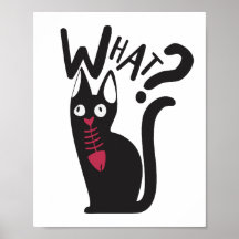 かわいいモダンな面白いジョークのキャラクター黒猫いたずら