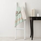 かわいいモダンアクアブルーボーイズリトルセーラー航海の シェルパブランケット (インサイチュ)