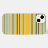 かわいいモダンイエローストライプ iPhoneケース (裏面横)