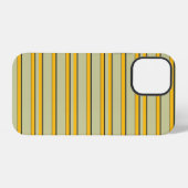 かわいいモダンイエローストライプ iPhoneケース (裏面横)
