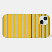 かわいいモダンイエローストライプ iPhoneケース (裏面横)