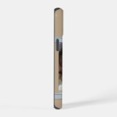 かわいいモダンイングリッシュスリンガースパニエル犬ドッグアート iPhone 15ケース (右側面)