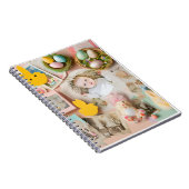 かわいいモダンイースターコラージュのスクラップブックの写真 ノートブック (右側)