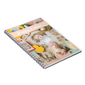 かわいいモダンイースターコラージュのスクラップブックの写真 ノートブック (右側)