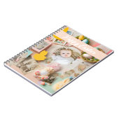 かわいいモダンイースターコラージュのスクラップブックの写真 ノートブック (左側)