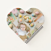 かわいいモダンイースターコラージュのスクラップブックの写真 ノートブック (裏面)