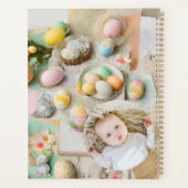 かわいいモダンイースターコラージュのスクラップブックの写真 プランナー手帳 (裏面)