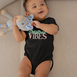 かわいいモダンキャンディーケーンクリスマスベビー ベビーボディスーツ