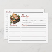 かわいいモダンクリスマスクッキー交換レシピ ポストカード (正面/裏面)