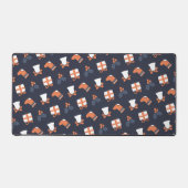 かわいいモダンクリスマスシームレスパターン デスクマット (正面)