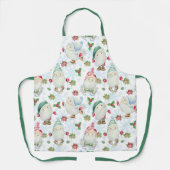 かわいいモダンクリスマスホリデーズウォーターカラー格言 エプロン (正面)