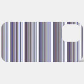 かわいいモダングレー+ブルーストライプ Case-Mate iPhoneケース (裏面 / 右)