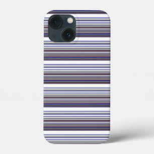 かわいいモダングレー+ブルーストライプ iPhone 13 MINIケース