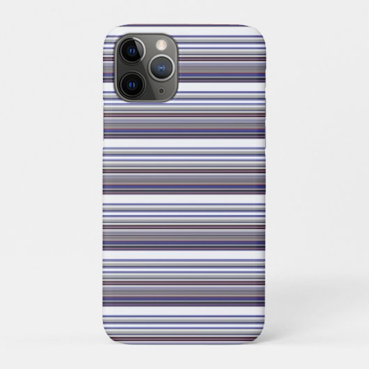 かわいいモダングレー+ブルーストライプ Case-Mate iPhoneケース (裏)
