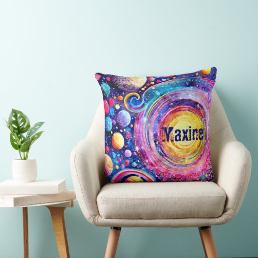 かわいいモダンコズミック・アート クッション (椅子)