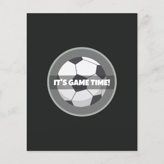 かわいいモダンサッカー予算誕生日招待状 (裏面)