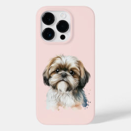 かわいいモダンシーズー（犬）津犬ラバーピンク Case-Mate iPhone 14 PROケース