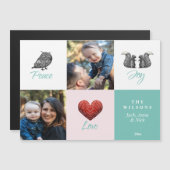 かわいいモダンスカンジナビア写真クリスマス (正面/裏面)