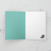 かわいいモダンスカンジナビア写真クリスマス シーズンカード (内部)