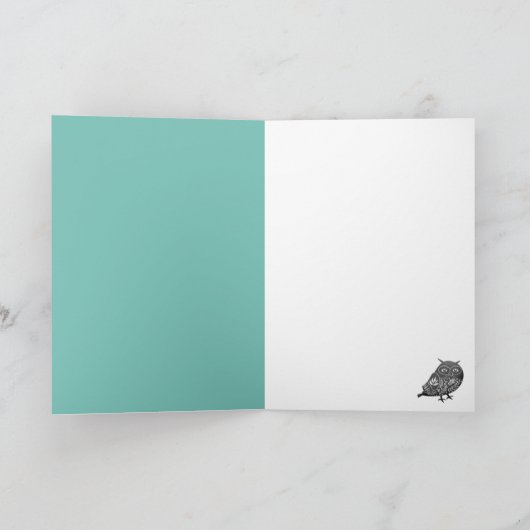 かわいいモダンスカンジナビア写真クリスマス シーズンカード (内部)