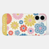 かわいいモダンスカンジボホフォークフラワーパーソナライズされた Case-Mate iPhoneケース (裏面 (横))