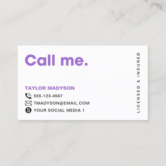 かわいいモダンドッグウォーカーペットシッターの名刺 名刺 (裏面)