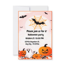 かわいいモダンハロウィーンカボチャと幽霊