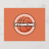 かわいいモダンバスケットボールバジェット写真誕生日 (裏面)