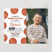 かわいいモダンバスケットボールバジェット写真誕生日 (正面)