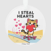 かわいいモダンバレンタインオーナメント オーナメント (裏面)