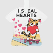 かわいいモダンバレンタインオーナメント オーナメント (裏面)